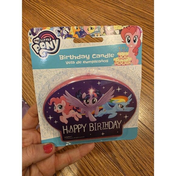 My‎ Little Pony Birthday Party Decorations Customizable Banner Bday Candle NEW - Picture 2 of 5